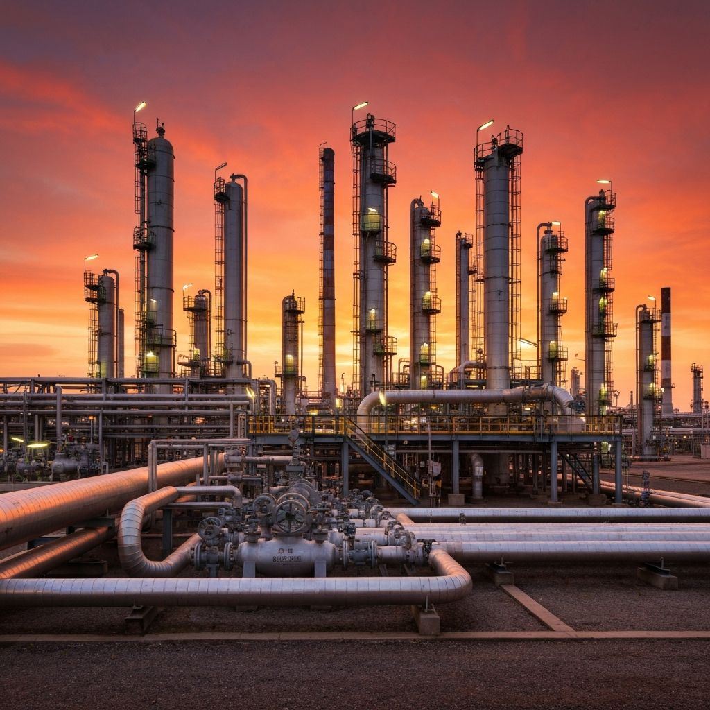 تجهيز معدات لمصفى الدورة